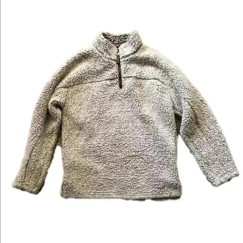 True Grit Sherpa half zip pullover size small.